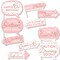 Big Dot of Happiness Funny 16th Pink Rose Gold Birthday - Happy Birthday Party Photo Booth Props Kit - 10 Piece